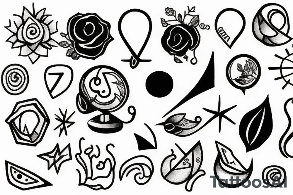 Libra minimalist tattoo idea