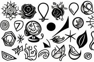 Libra minimalist tattoo idea
