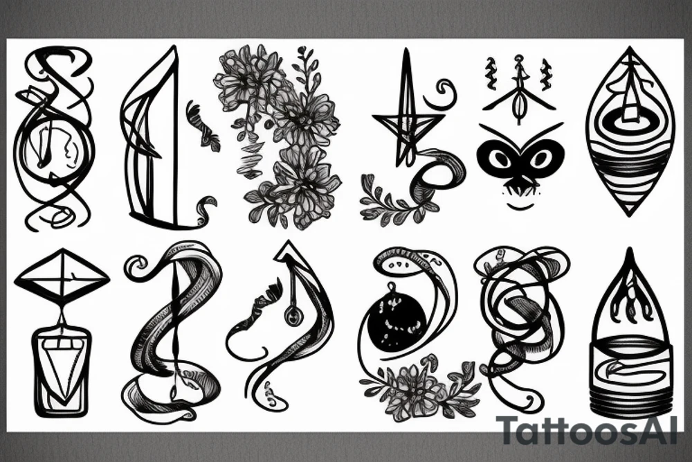 Libra minimalist tattoo idea