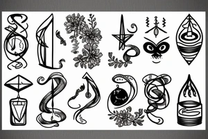 Libra minimalist tattoo idea