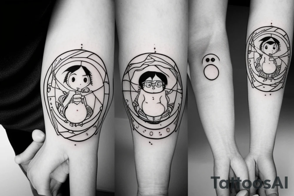 Libra minimalist tattoo idea