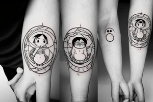 Libra minimalist tattoo idea