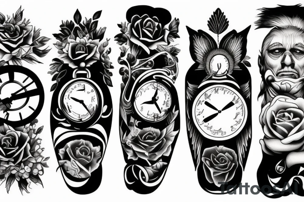 perseverance, discipline, and time tattoo idea