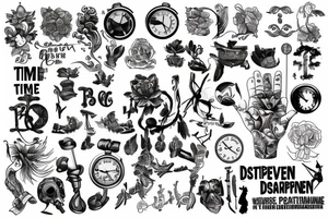 perseverance, discipline, and time tattoo idea