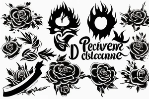 perseverance, discipline tattoo idea
