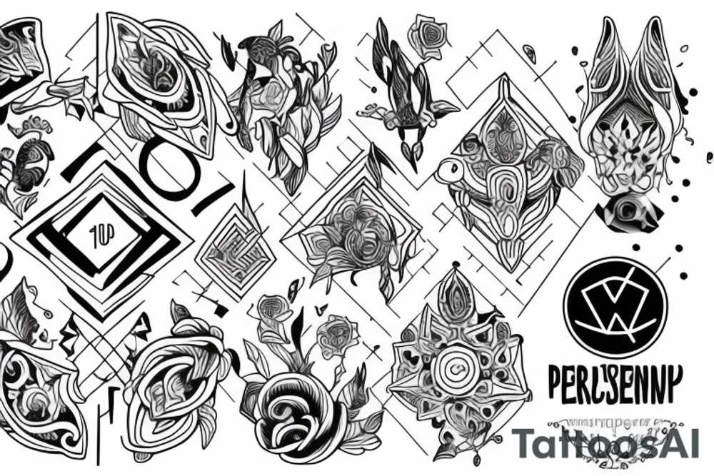 perseverance, discipline tattoo idea