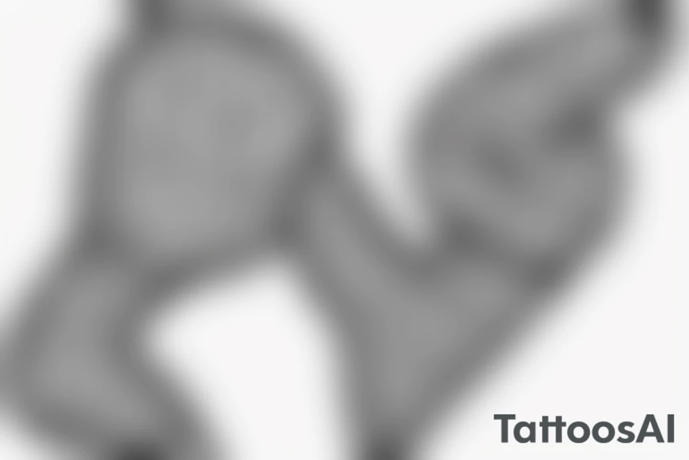Balancing your heart and brain for love tattoo idea