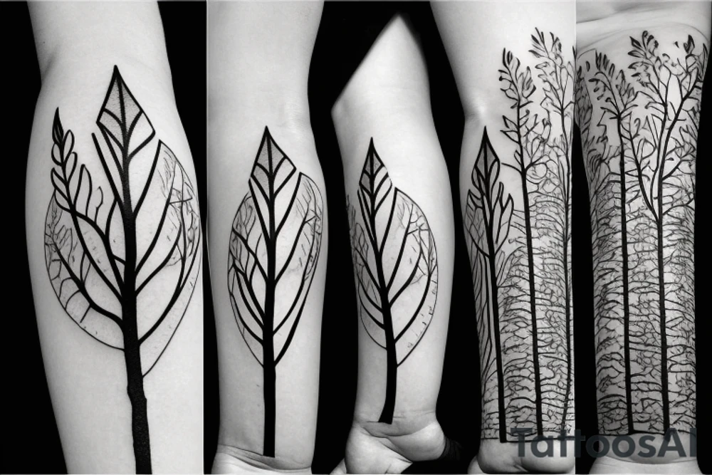 Eucalyptus tree tattoo idea