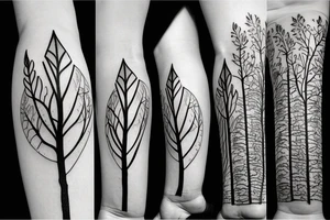 Eucalyptus tree tattoo idea