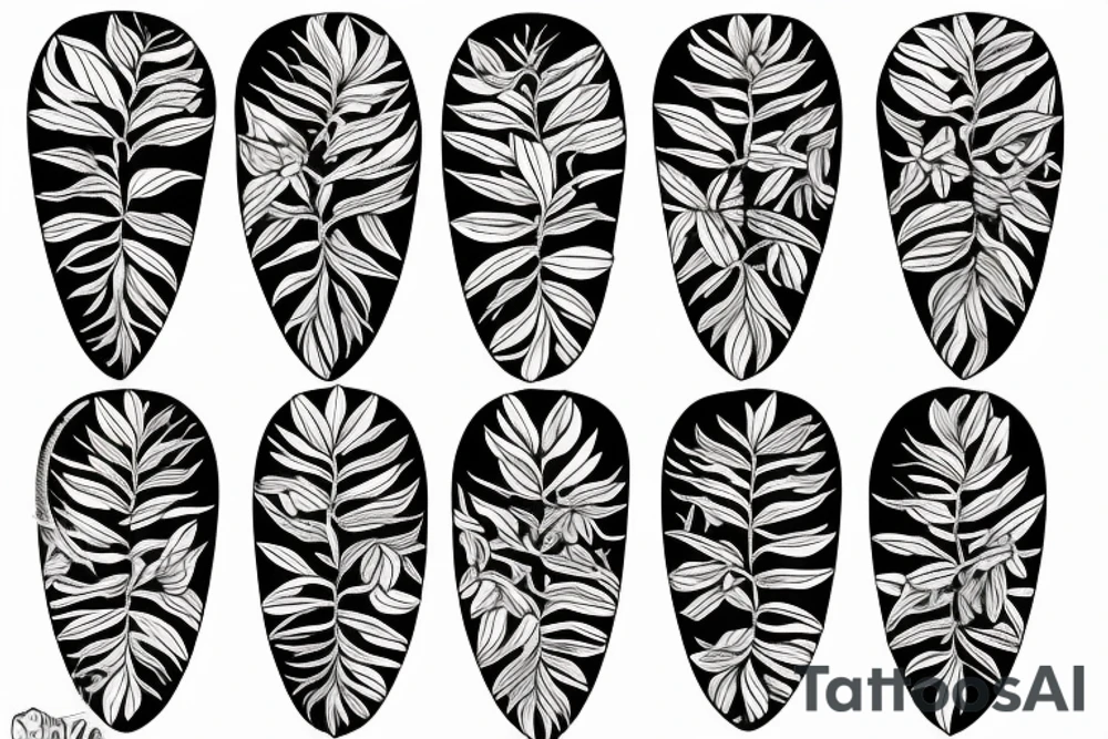 Eucalyptus tree tattoo idea