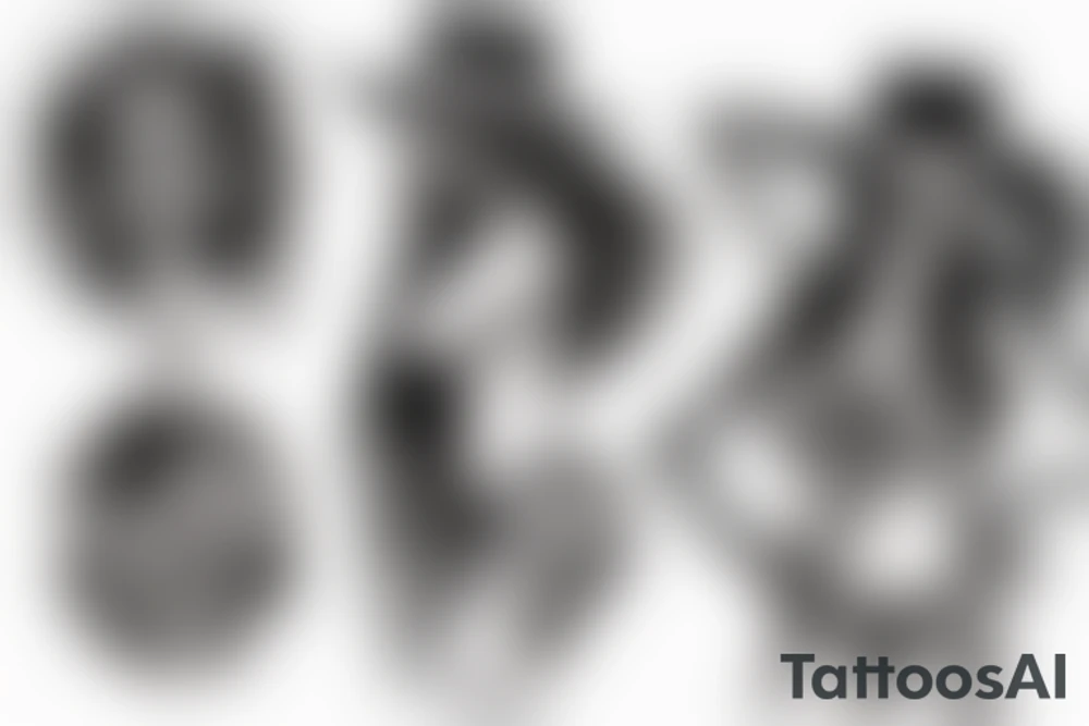 sexy skeleton cowgirl tattoo idea