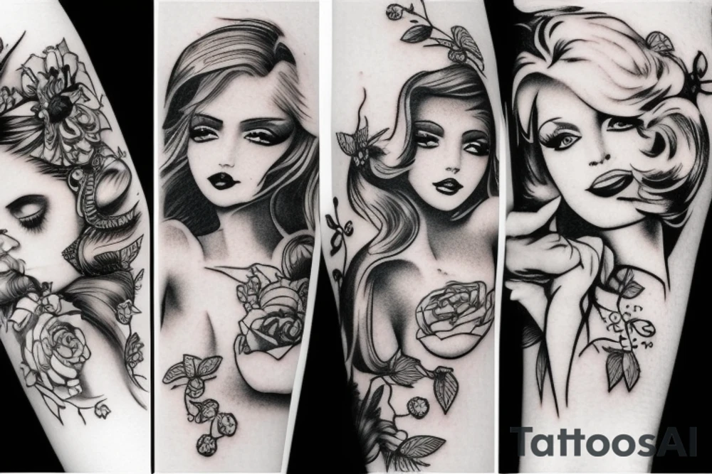 sexy girl tattoo idea
