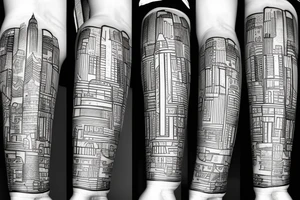 City skyline tattoo idea