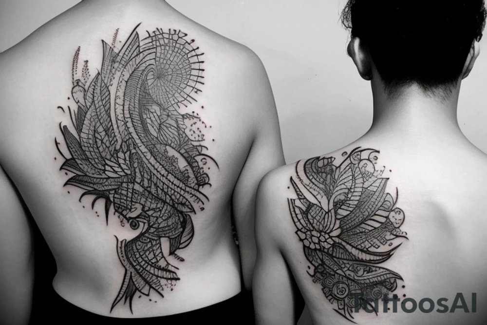 Indian City skyline tattoo idea