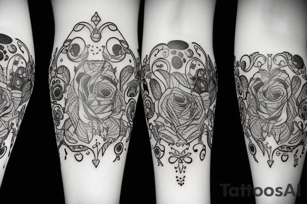Trash polka tattoo idea