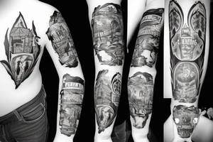 Texas country song theme tattoo idea