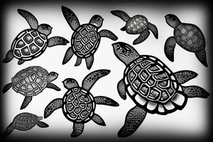 Sea turtle tattoo idea