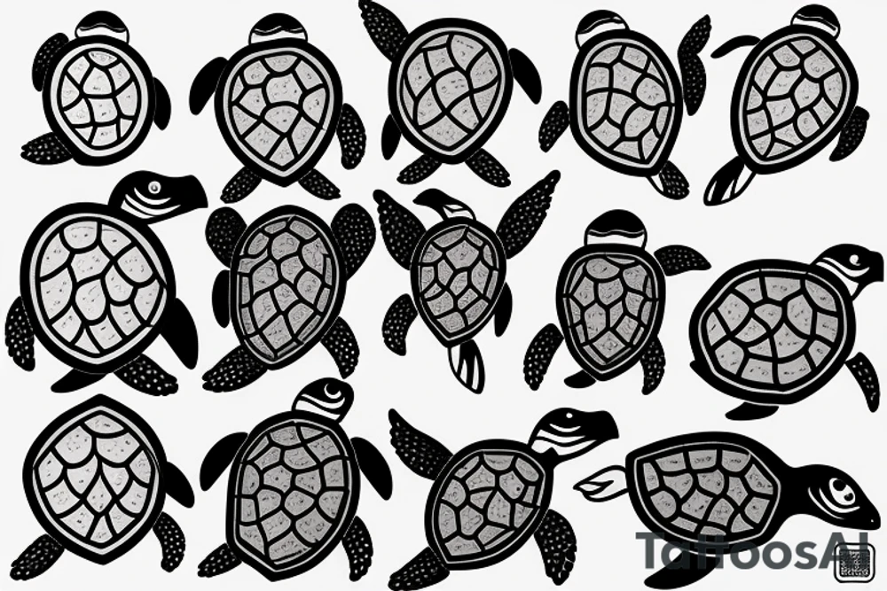 Sea turtle tattoo idea