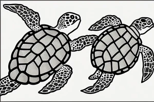 Sea turtle tattoo idea
