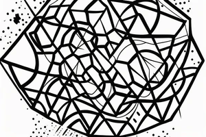 A triangle with a soccer ball inside tattoo idea