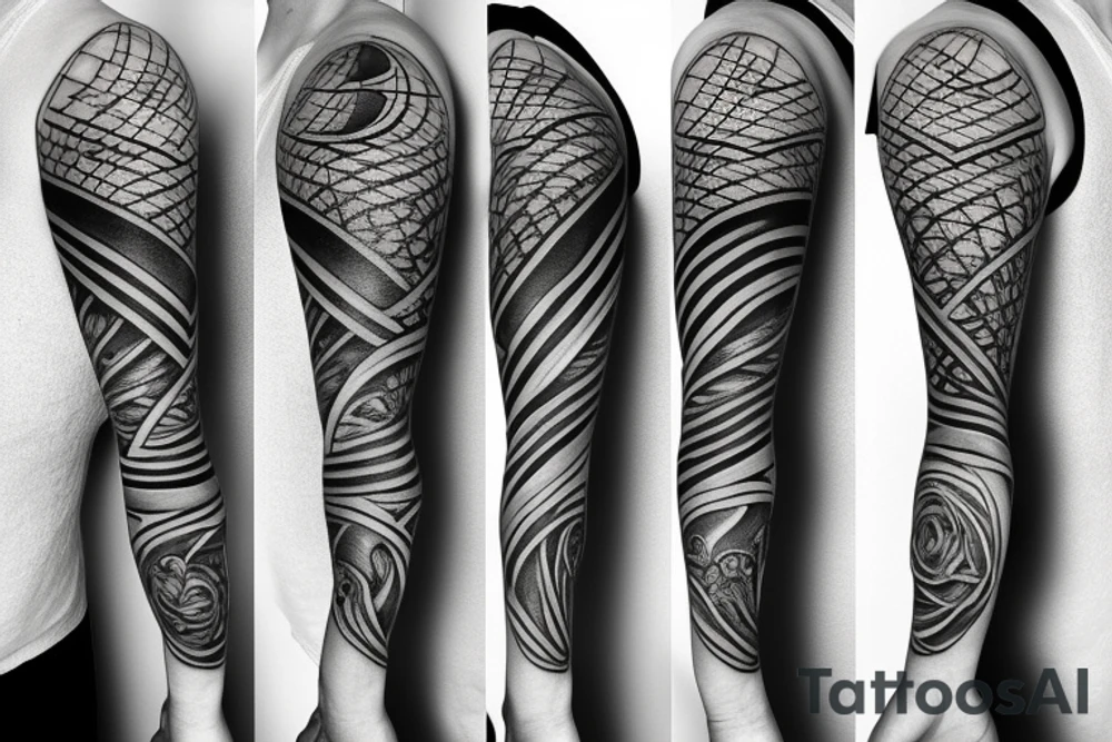 Hourglass with moon tattoo idea