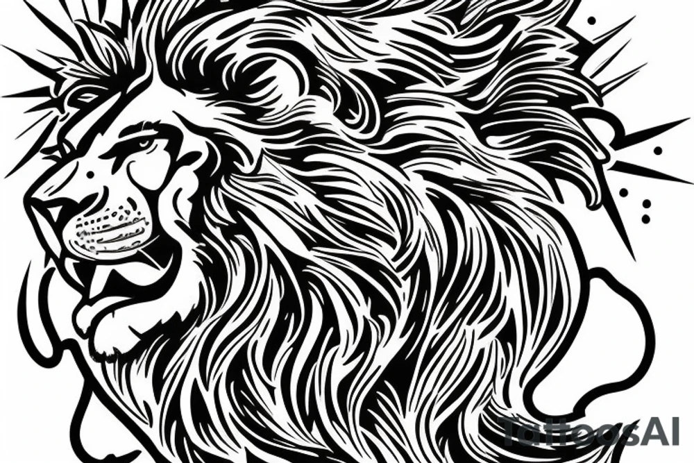 Lion, Wisdom, Bravery, Justice, Stoics tattoo idea Lion, Wisdom, Bravery, Justice, Stoics tattoo idea