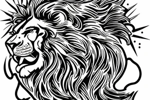 Lion, Wisdom, Bravery, Justice, Stoics tattoo idea