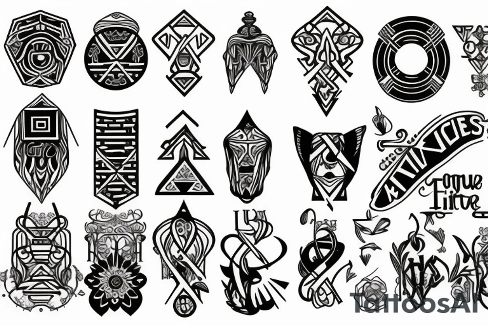four stoic virtues tattoo idea