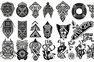 four stoic virtues tattoo idea