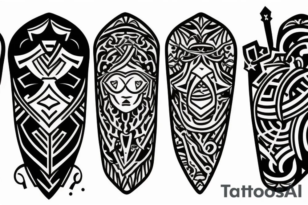 four stoic virtues tattoo idea