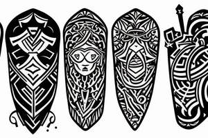 four stoic virtues tattoo idea