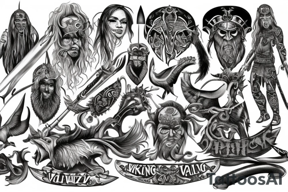 Viking Valhalla tattoo idea