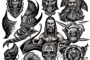 Vikings in Valhalla tattoo idea