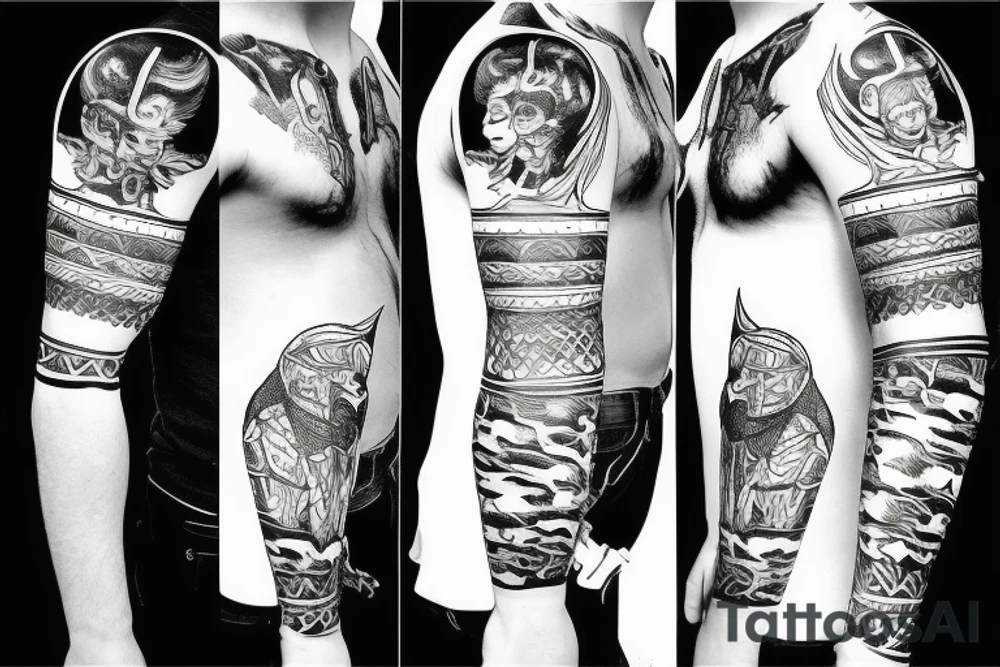Vikings in Valhalla tattoo idea
