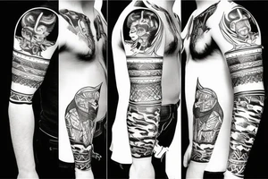 Vikings in Valhalla tattoo idea
