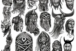 Vikings in Valhalla tattoo idea