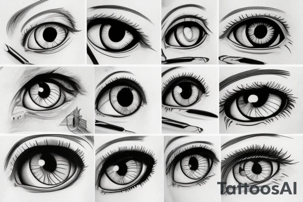 eyes, heterochromia tattoo idea