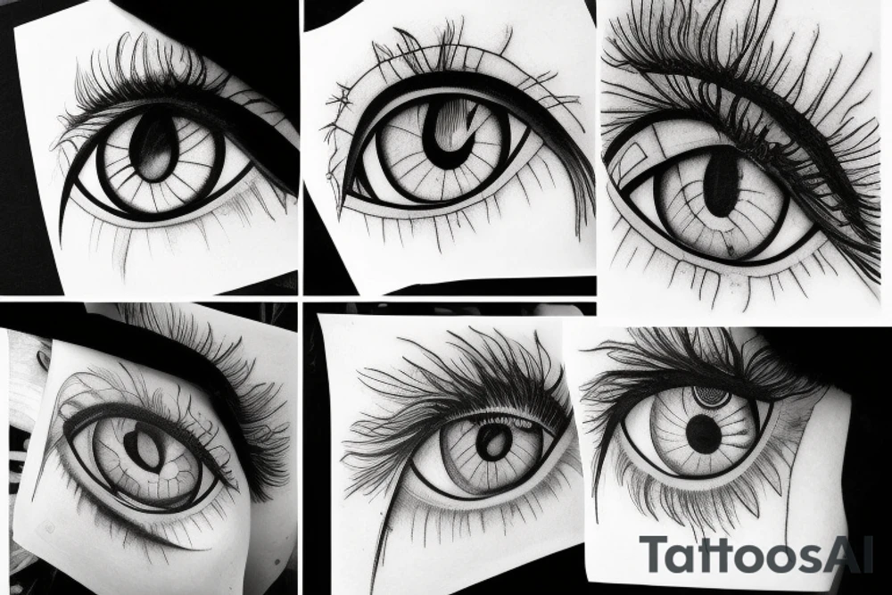 eyes, heterochromia tattoo idea