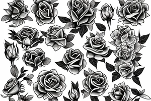 phoenix, taureau roses tattoo idea