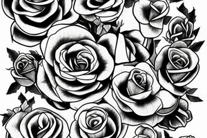 phoenix, taureau roses tattoo idea