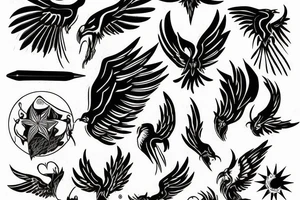 phoenix, taureau tattoo idea