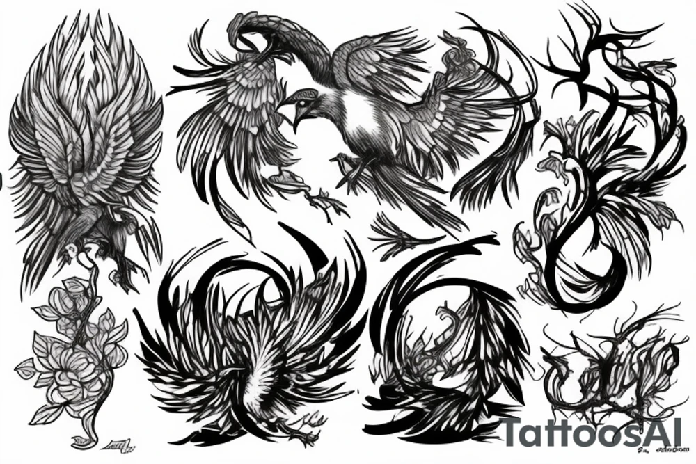phoenix 
taureau tattoo idea