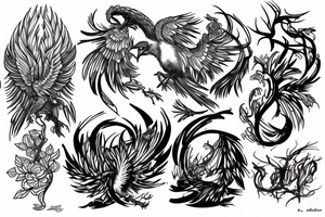 phoenix 
taureau tattoo idea