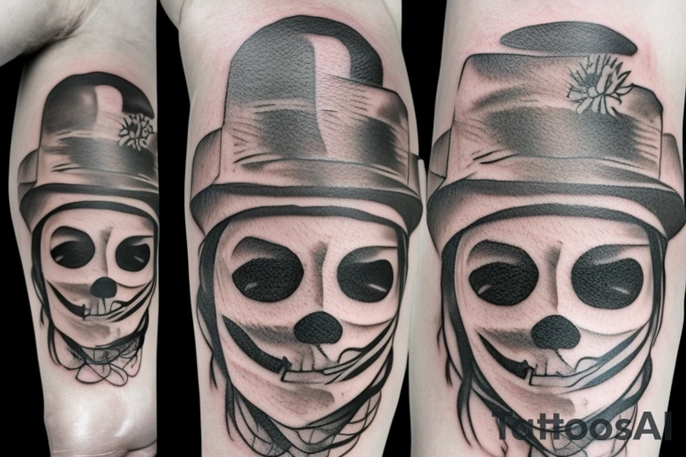 Girlfriend,cowboy mask tattoo idea