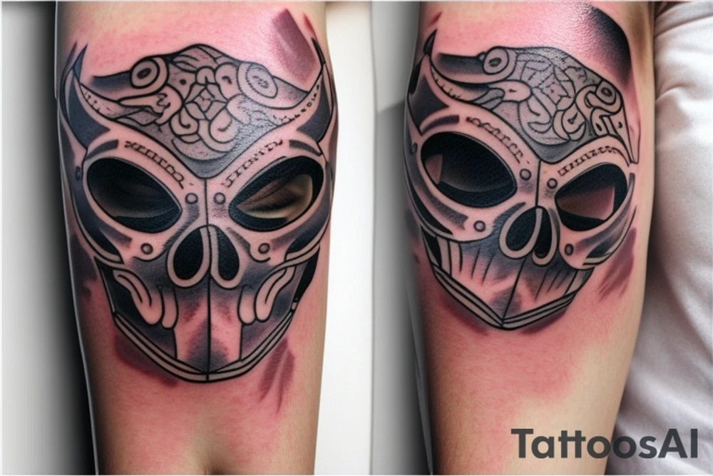 Girlfriend,cowboy mask tattoo idea