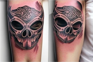 Girlfriend,cowboy mask tattoo idea