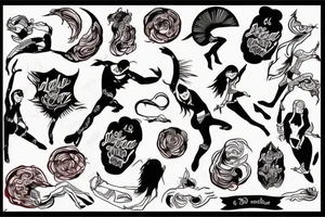 Dancing under red skies tattoo idea