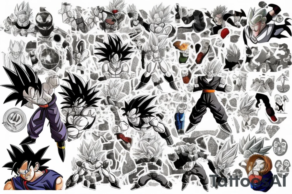 Dragon Ball z tattoo idea