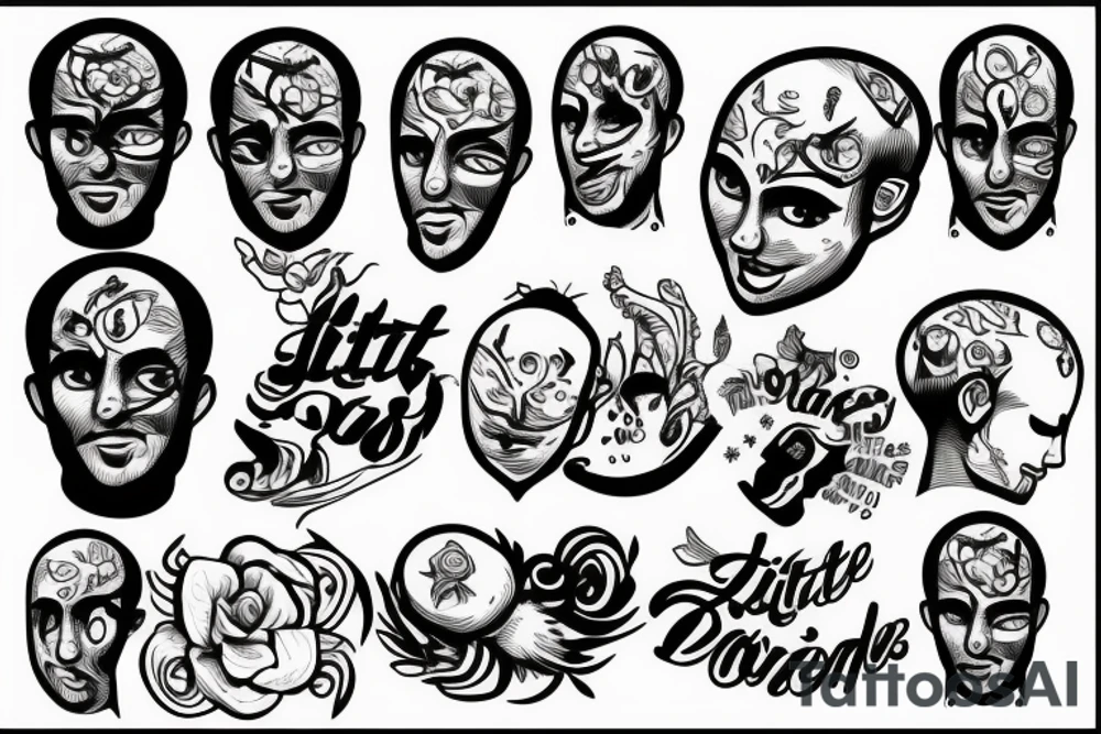little bald one tattoo idea