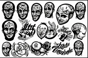 little bald one tattoo idea